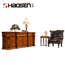 Haosen Rafflo 0818L wood  luxury file distressed luxury wood cabinet